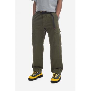 Gramicci pantaloni de bumbac Cargo Pant culoarea verde, drept G2FM.P001-olive