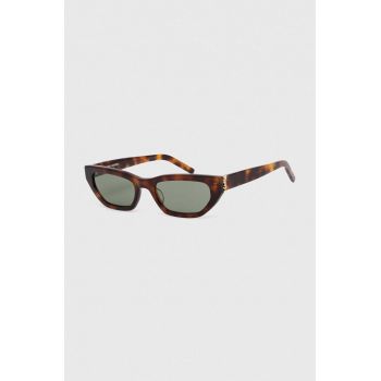 Saint Laurent ochelari de soare culoarea maro