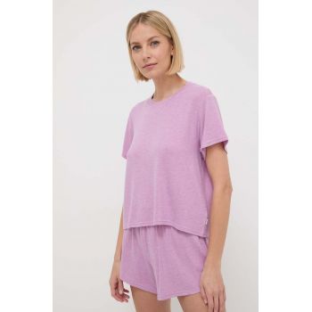 UGG pijama femei, culoarea violet