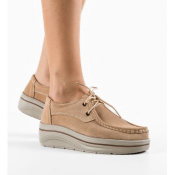 Pantofi Casual Auron Bej
