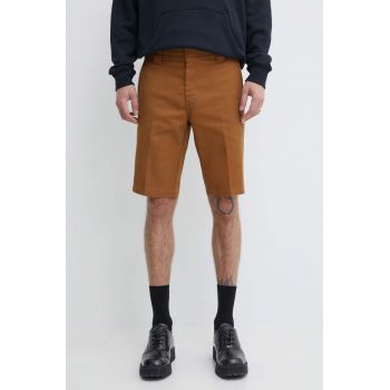 Dickies pantaloni scurti barbati, culoarea maro de firma originali