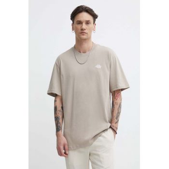 Dickies tricou din bumbac culoarea bej, cu imprimeu