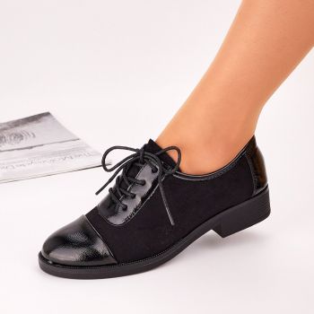 Pantofi Casual Dama Negri Cu Siret Fuka de firma originali