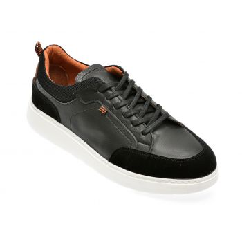 Pantofi casual GRYXX negri, M0910, din piele naturala ieftini