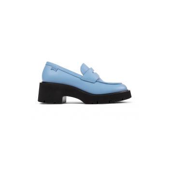 Pantofi loafer de piele cu toc masiv Milah la reducere