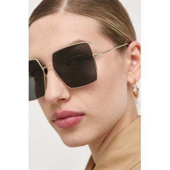 Burberry ochelari de soare femei, culoarea galben