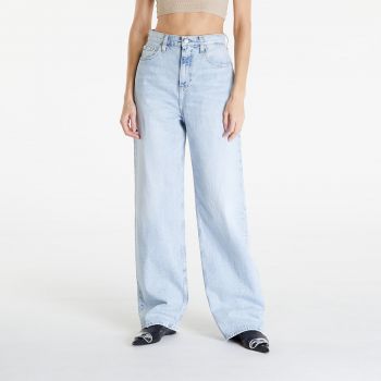 Calvin Klein Jeans High Rise Relaxed Coated Jeans Denim Light ieftin