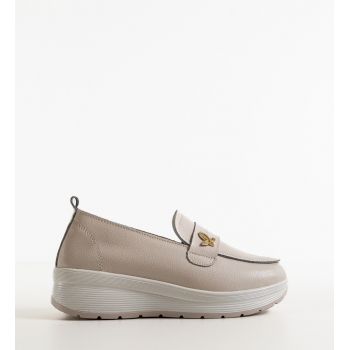 Pantofi Casual Elvina Bej