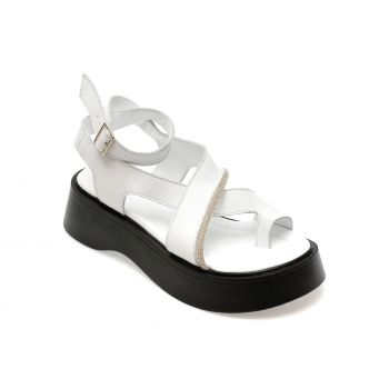 Sandale casual GRYXX albe, 471243, din piele naturala de firma originala