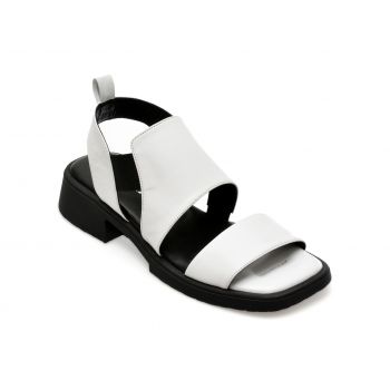 Sandale casual GRYXX albe, 96770, din piele naturala de firma originala