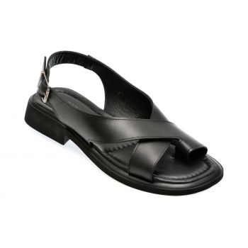 Sandale casual GRYXX negre, 1301206, din piele naturala ieftine