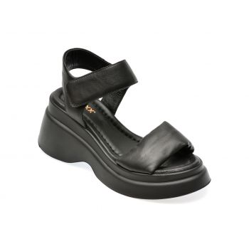 Sandale casual GRYXX negre, 5009991, din piele naturala de firma originala