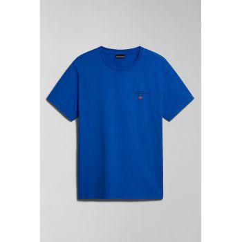 Tricou de bumbac cu decolteu la baza gatului Selbas