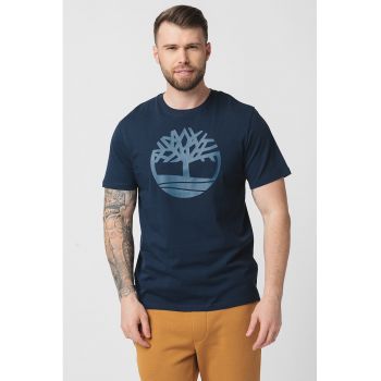 Tricou de bumbac cu logo Kennebec River Tree