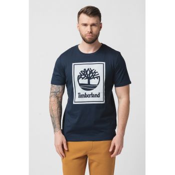 Tricou din bumbac cu imprimeu logo ieftin