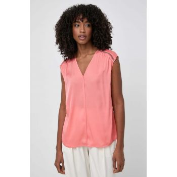BOSS bluză de mătase culoarea violet, uni 50514360 de firma originala
