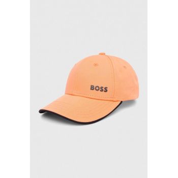 BOSS Green șapcă de baseball din bumbac culoarea gri, uni 50505834 de firma originala