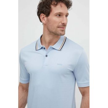 BOSS polo de bumbac neted, 50469360 de firma original