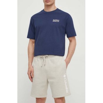 Columbia pantaloni scurți Trek bărbați, culoarea bej 1990991 ieftini