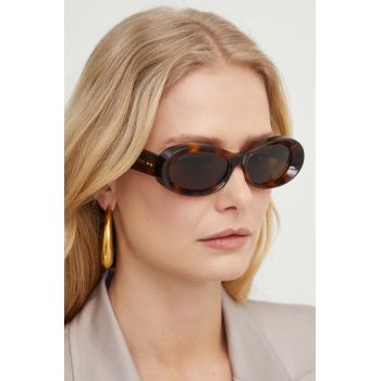 Gucci ochelari de soare femei, culoarea maro