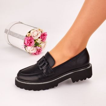 Pantofi Casual Dama Negri Piele Ecologica Vail