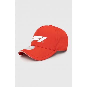 Puma șapcă F1 culoarea roșu, cu imprimeu, 025409 25409 ieftina