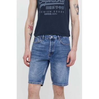 Superdry pantaloni scurti jeans barbati de firma originali