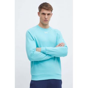 Under Armour bluza barbati, culoarea turcoaz, neted ieftin