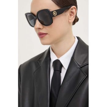 Versace Ochelari de soare 0VE4387 femei, culoarea negru