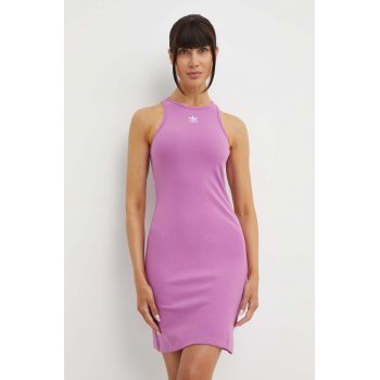 adidas Originals rochie culoarea roz, mini, mulata, IR5922
