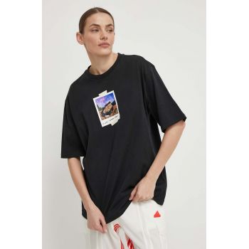 adidas tricou din bumbac femei, culoarea negru, IS1240
