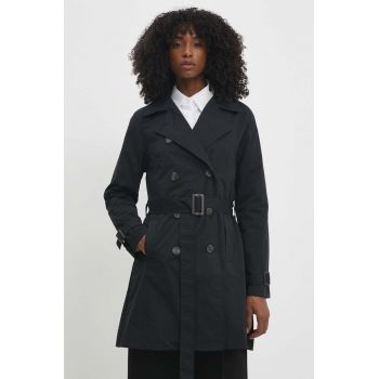 Answear Lab palton femei, culoarea negru, de tranzitie ieftin