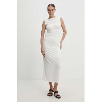 Answear Lab rochie culoarea alb, maxi, mulata