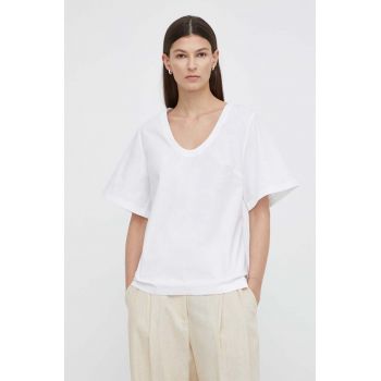 By Malene Birger bluza culoarea alb, neted