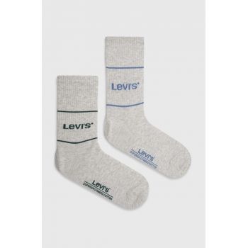 Levi's sosete 2-pack culoarea gri ieftine