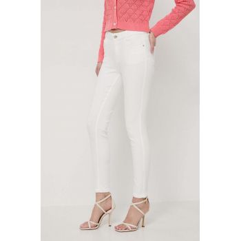Morgan jeansi femei, culoarea alb ieftini