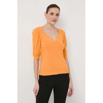 Morgan pulover femei, culoarea portocaliu, light ieftin