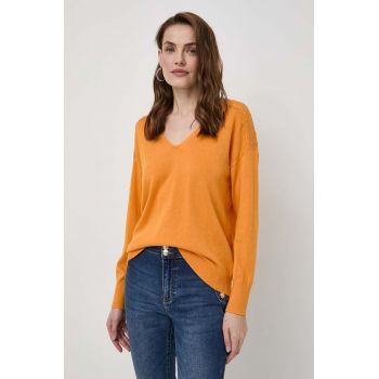 Morgan pulover femei, culoarea portocaliu, light ieftin