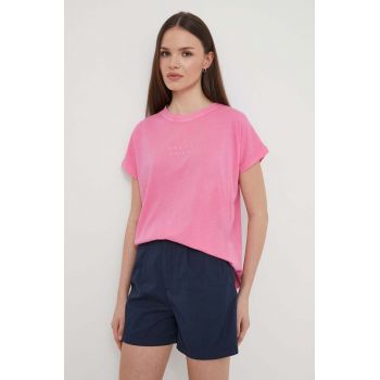 North Sails tricou din bumbac femei, culoarea roz, 093372 ieftin