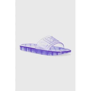 Diesel papuci Sa-Karaibi Gl femei, culoarea violet, Y03067-P2570-T5258 de firma originali