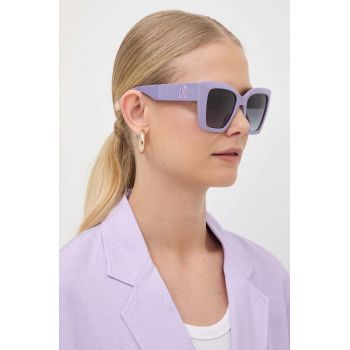 Furla ochelari de soare femei, culoarea violet, SFU710_5403NN de firma originali