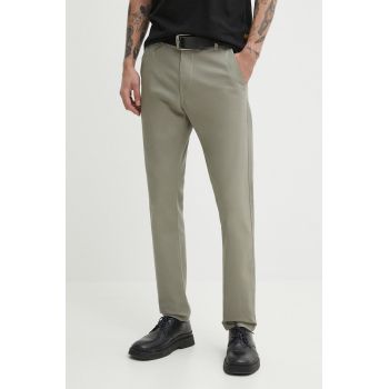 G-Star Raw pantaloni barbati, culoarea verde, cu fason chinos