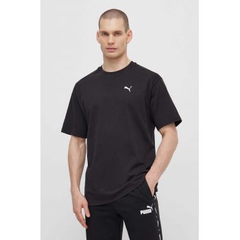 Puma tricou din bumbac RAD/CAL barbati, culoarea negru, neted, 678913