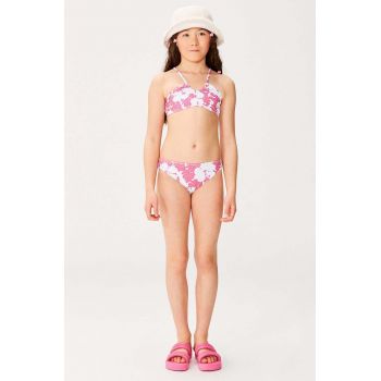 Roxy costum de baie pentru copii din două piese TOTALLY ICONIC culoarea roz