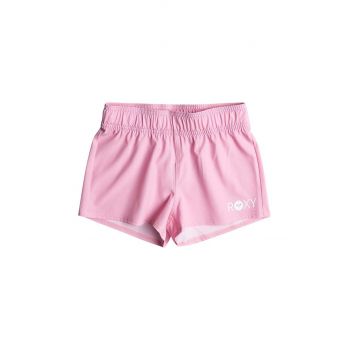 Roxy pantaloni scurti copii RG ESSENTIALS culoarea roz, neted ieftini