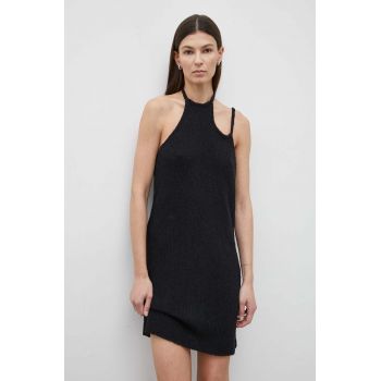 Won Hundred rochie culoarea negru, mini, evazați, 2809-11084