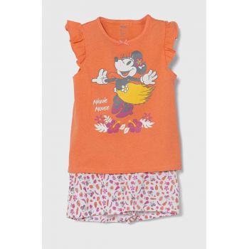 zippy pijamale de bumbac pentru copii x Disney culoarea portocaliu, modelator