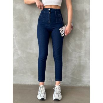 Blugi mom fit elastici