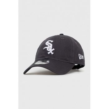 New Era șapcă de baseball din bumbac culoarea gri, cu imprimeu, CHICAGO WHITE SOX ieftina