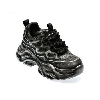 Pantofi sport GRYXX negri, 3732, din piele ecologica de firma originali